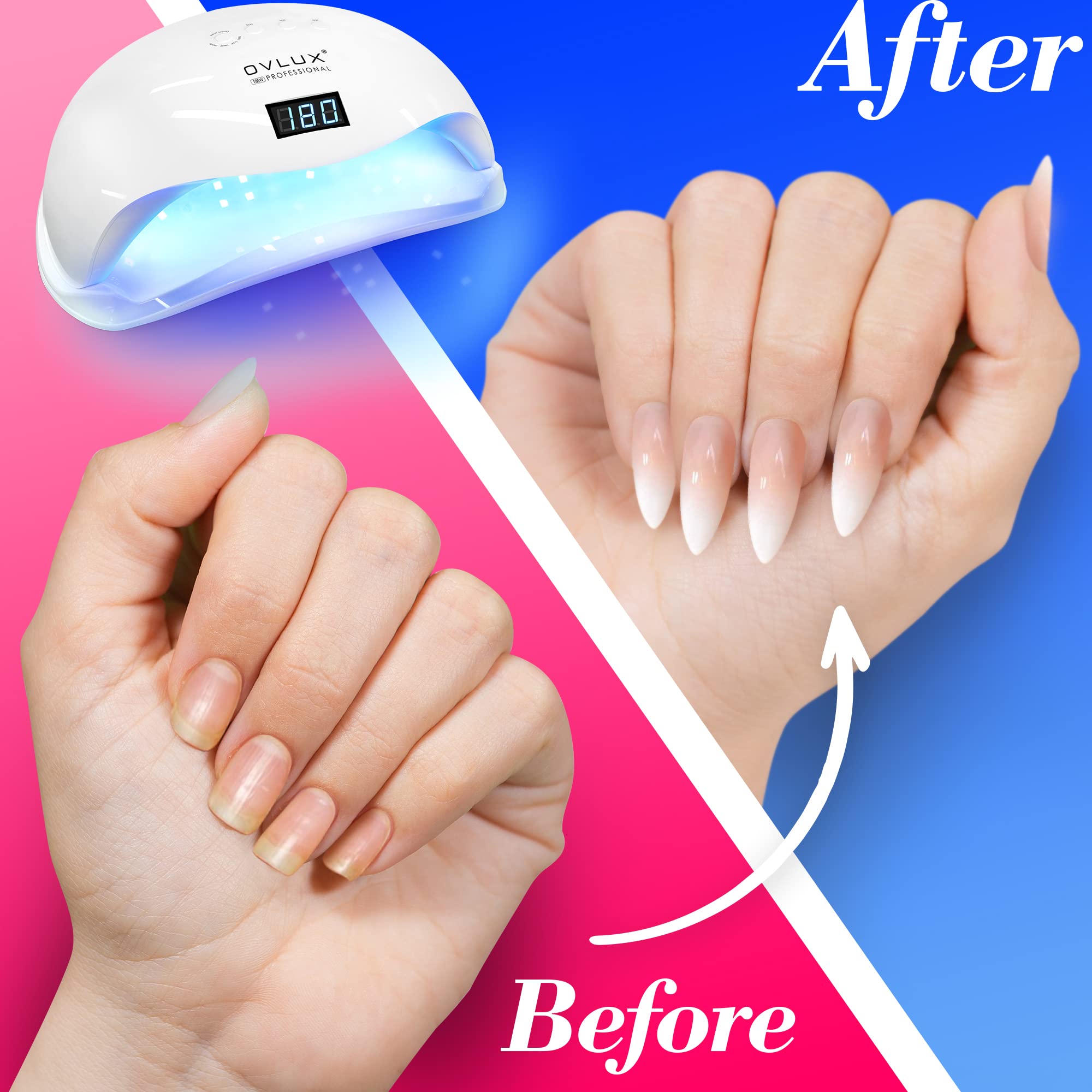OVLux compatibilidad universal con gel UV/LED
