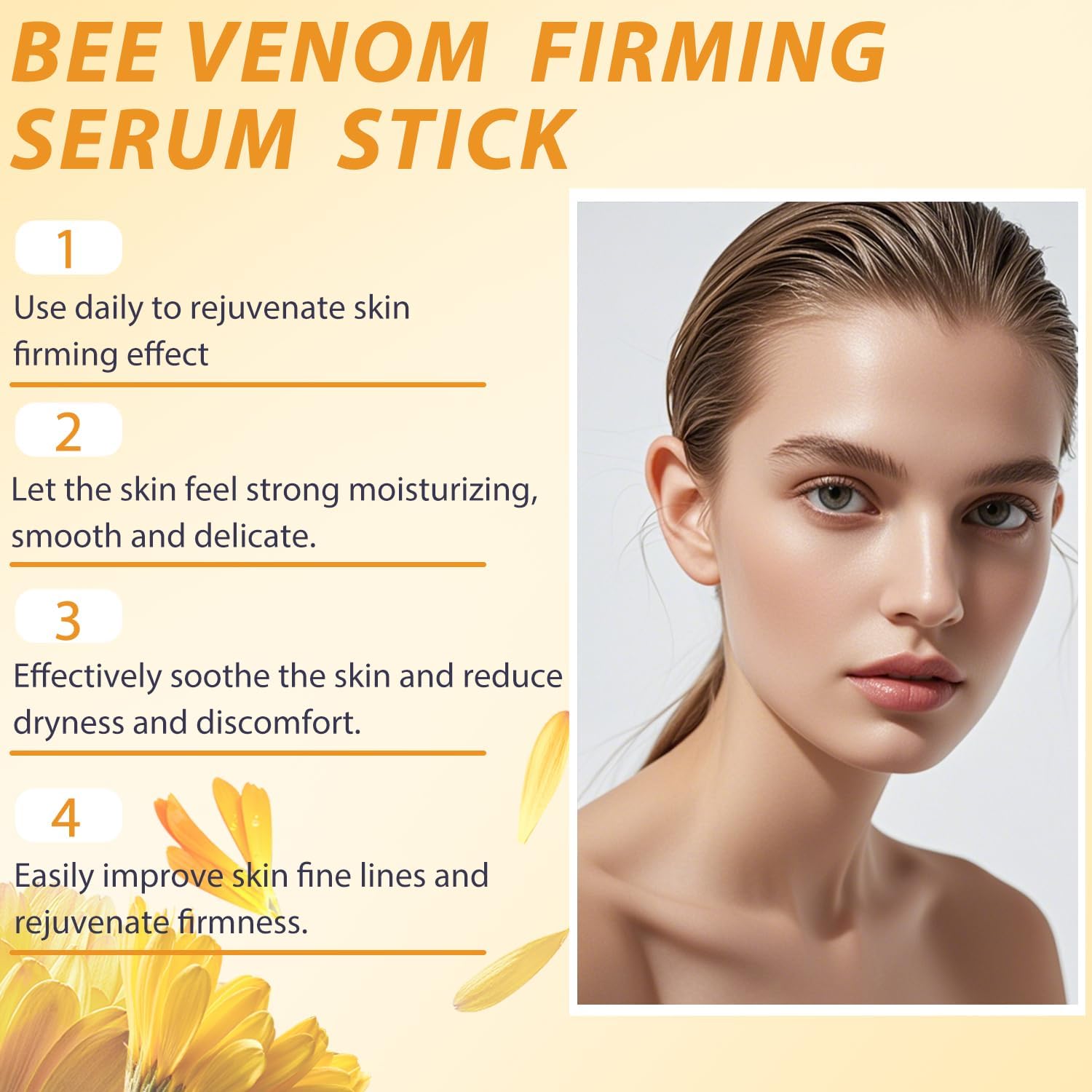 OVQ Serum Stick Veneno de Abeja, aplicación precisa para revitalizar la piel