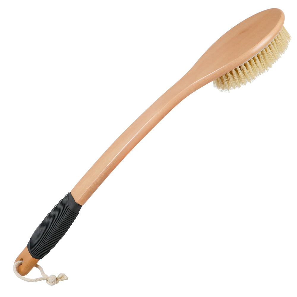 OWIIZI cepillo espalda con cabo de madera de 43 cm para alcance cómodo