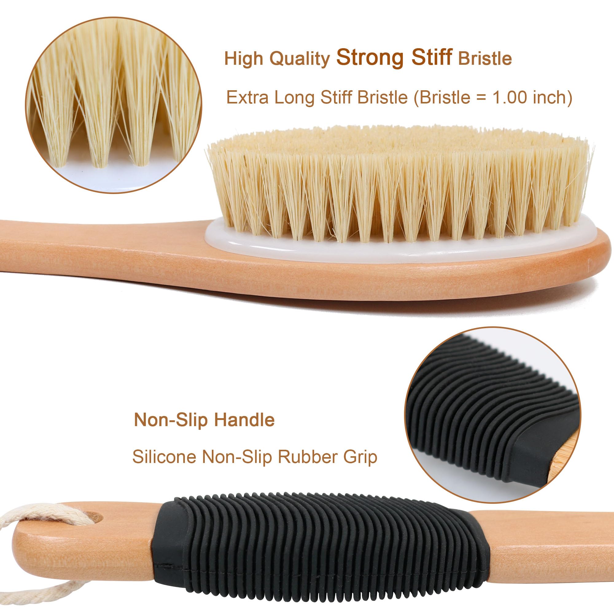 OWIIZI cerdas de sisal naturales para exfoliar la piel