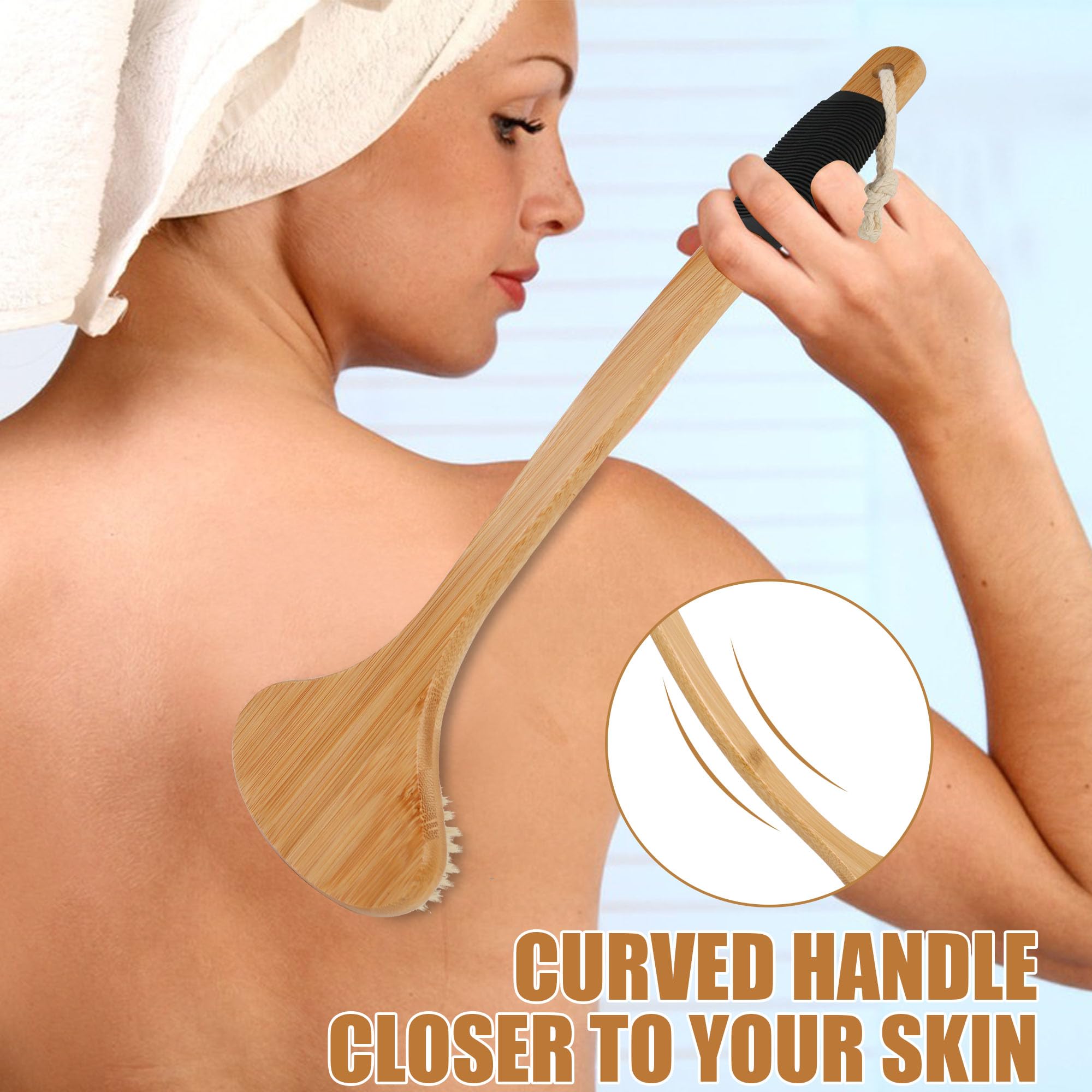OWIIZI cepillo corporal de gran superficie para exfoliar y limpiar