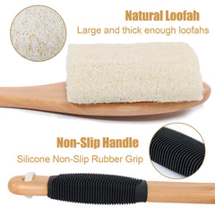 OWIIZI lufa exfoliante cuerpo ducha: elimina suciedad y aceite para piel fresca.