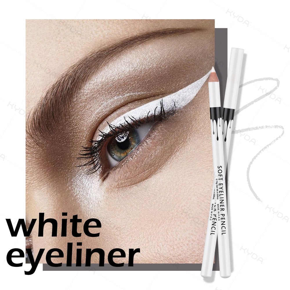 Ownest delineador blanco resistente al agua para mirada duradera.