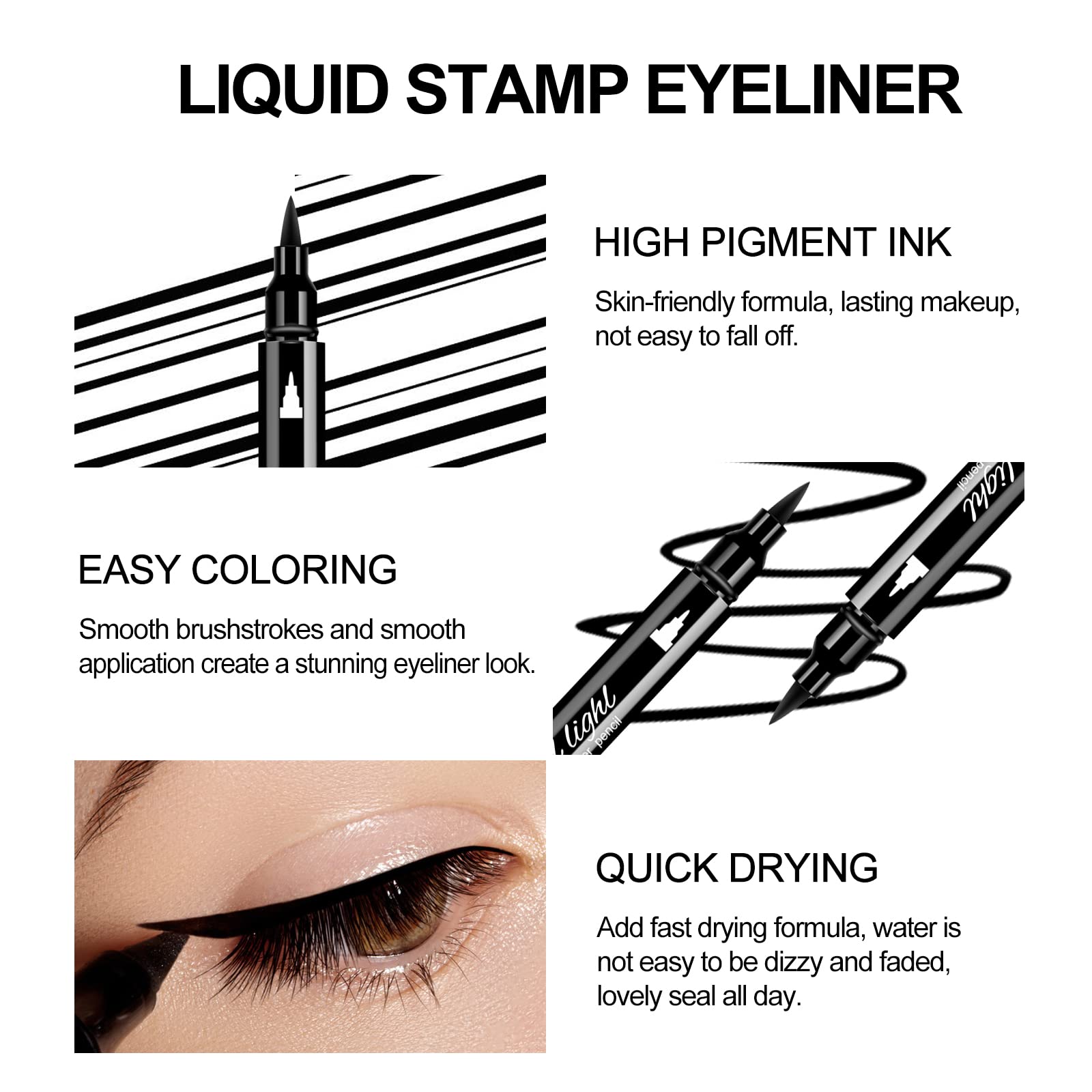 Ownest delineador de doble cabeza para maquillaje versátil.