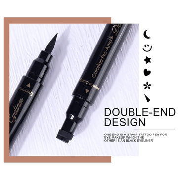 Ownest delineador doble extremo con sello corazón, realza la mirada con detalle suave.