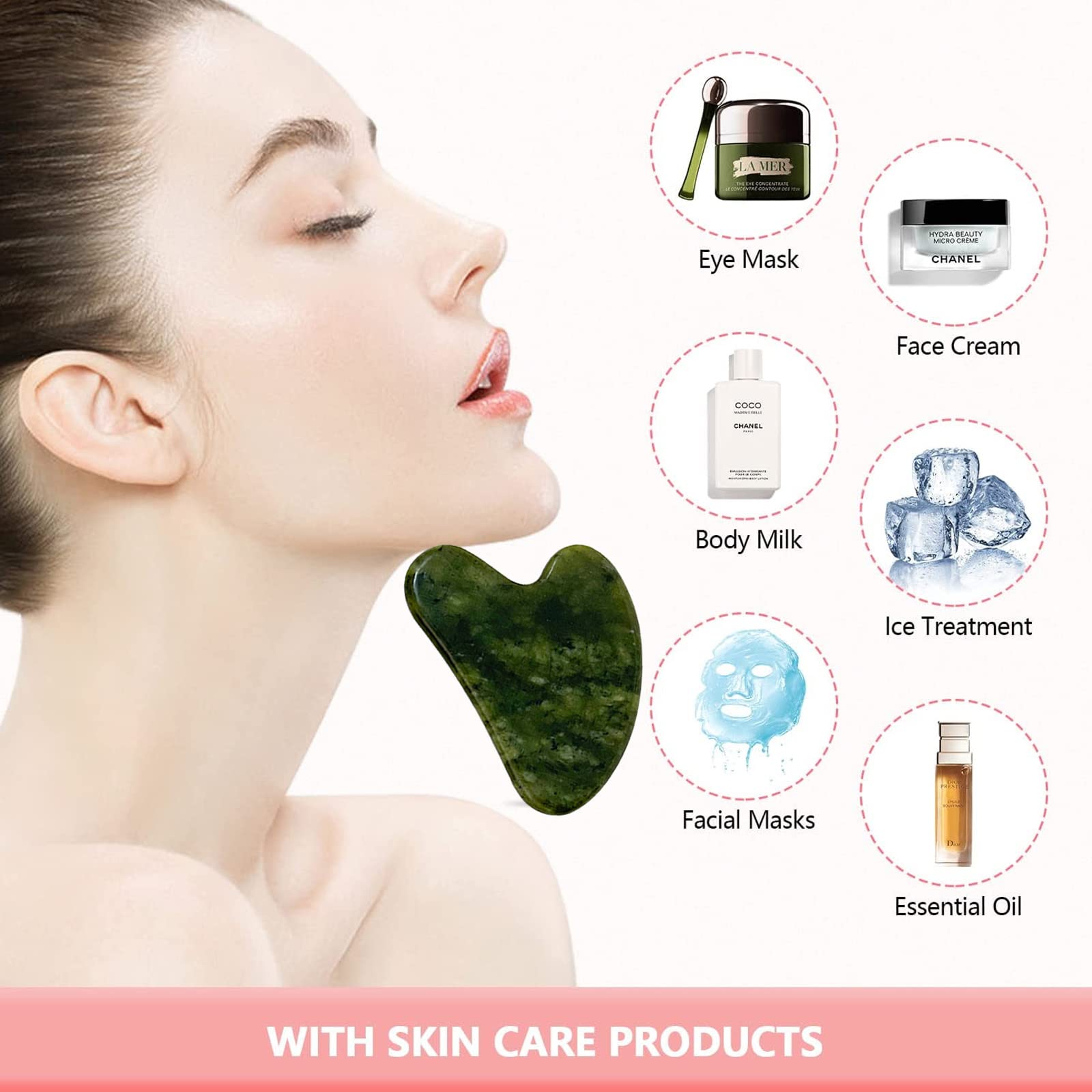 OXT Gua Sha uso con aceites esenciales para mayor deslizamiento.