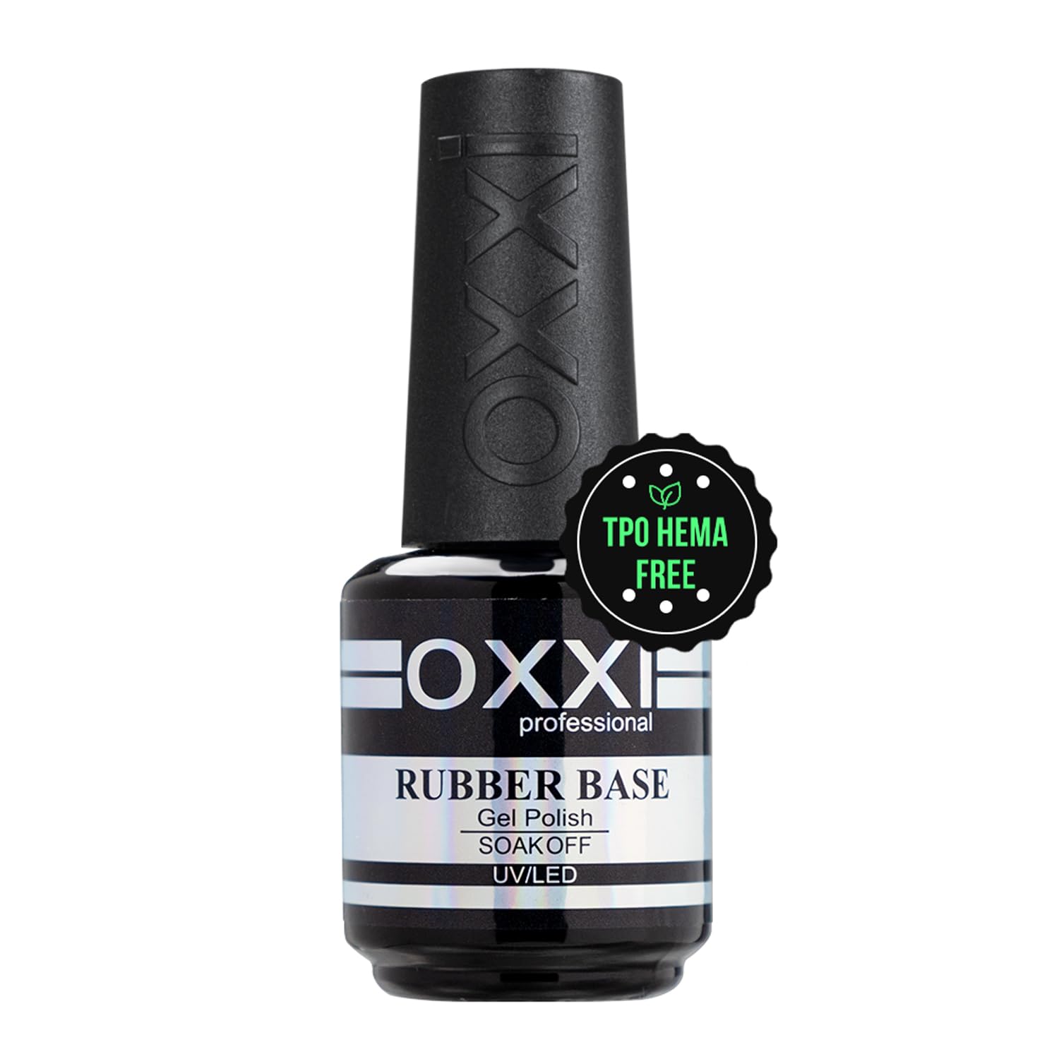 OXXI Professional Base Gel: aplicación suave en la uña para adherencia óptima.