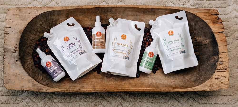 Detalle de empaque de Oyin Handmade Juices & Berries