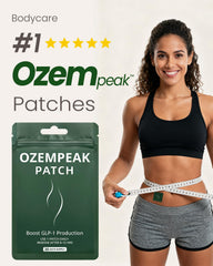 Ozempeak parche discreto bajo ropa, cómodo para viajar.
