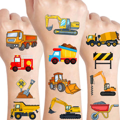 Ozepao camiones de construcción tatuajes: diseños brillantes para fiestas y juegos.