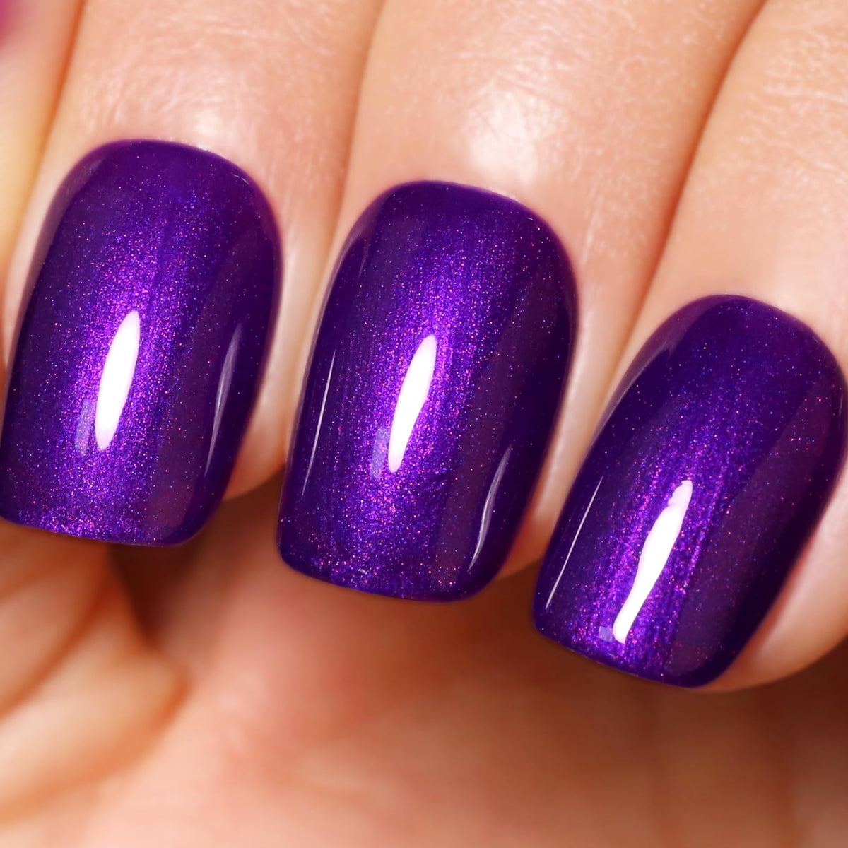 Ozzeal Esmalte gel perla brillo muestra acabado perlado y duradero