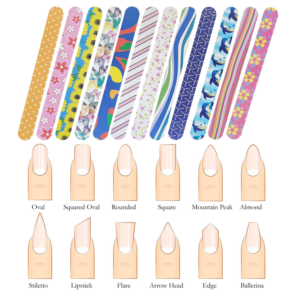 Lima P2P Nails para uñas acrílicas, doble cara para pulir.