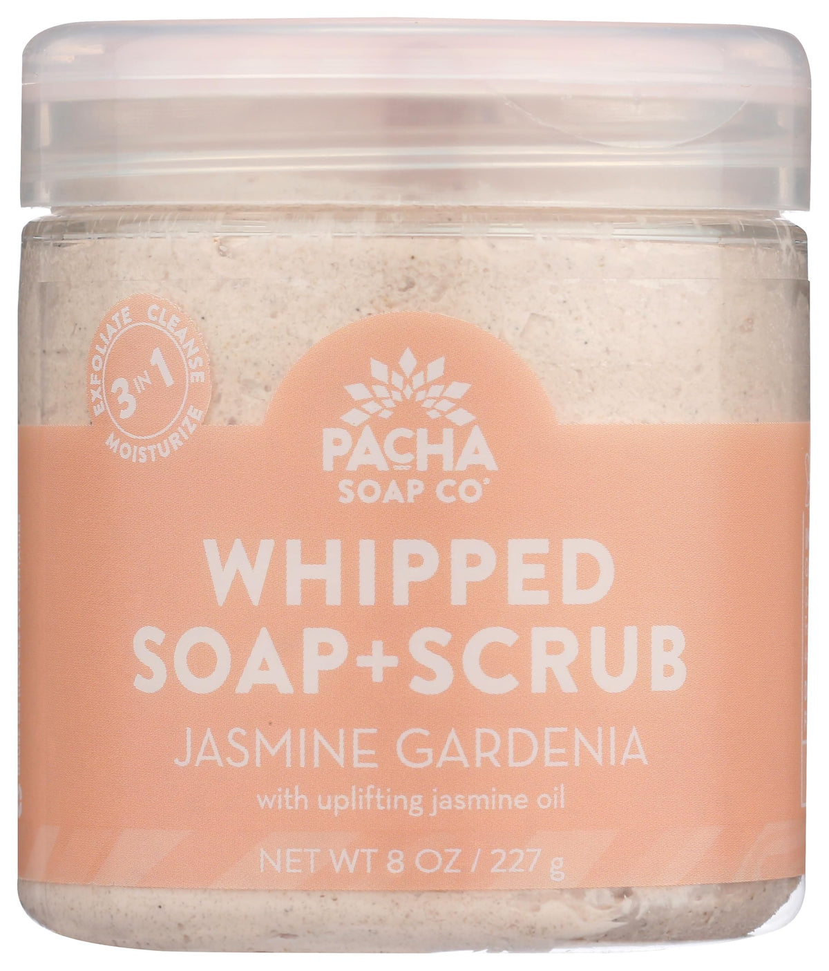 Pacha Soap Co Jazmín Gardenia Jabón Batido en bote, hidratación suave para la piel diaria