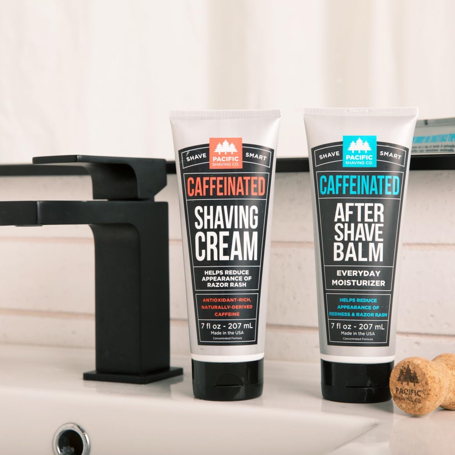 Pacific Shaving Company aroma mentolado de cafeína para despertar la piel