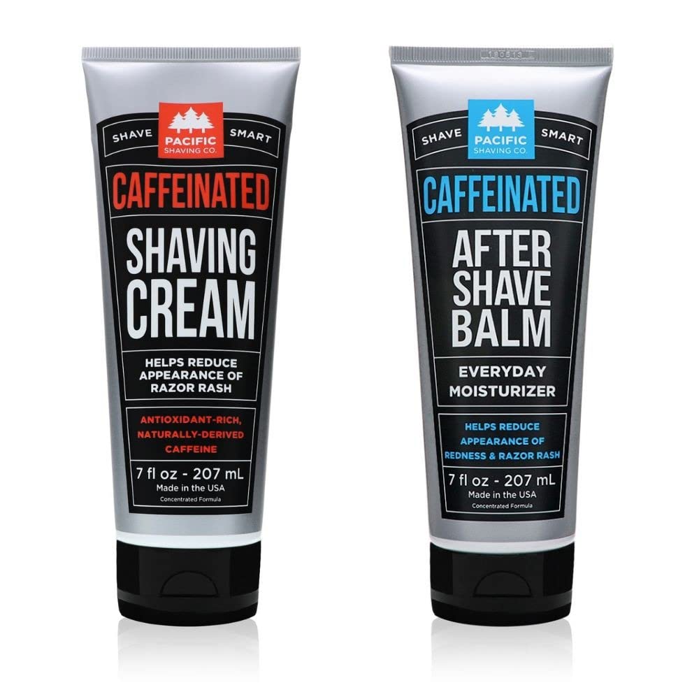 Pacific Shaving Company crema de afeitar cafeína para un afeitado energizante