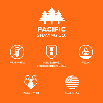 Pacific Shaving Company crema-afeitar cafeinada sin pruebas en animales