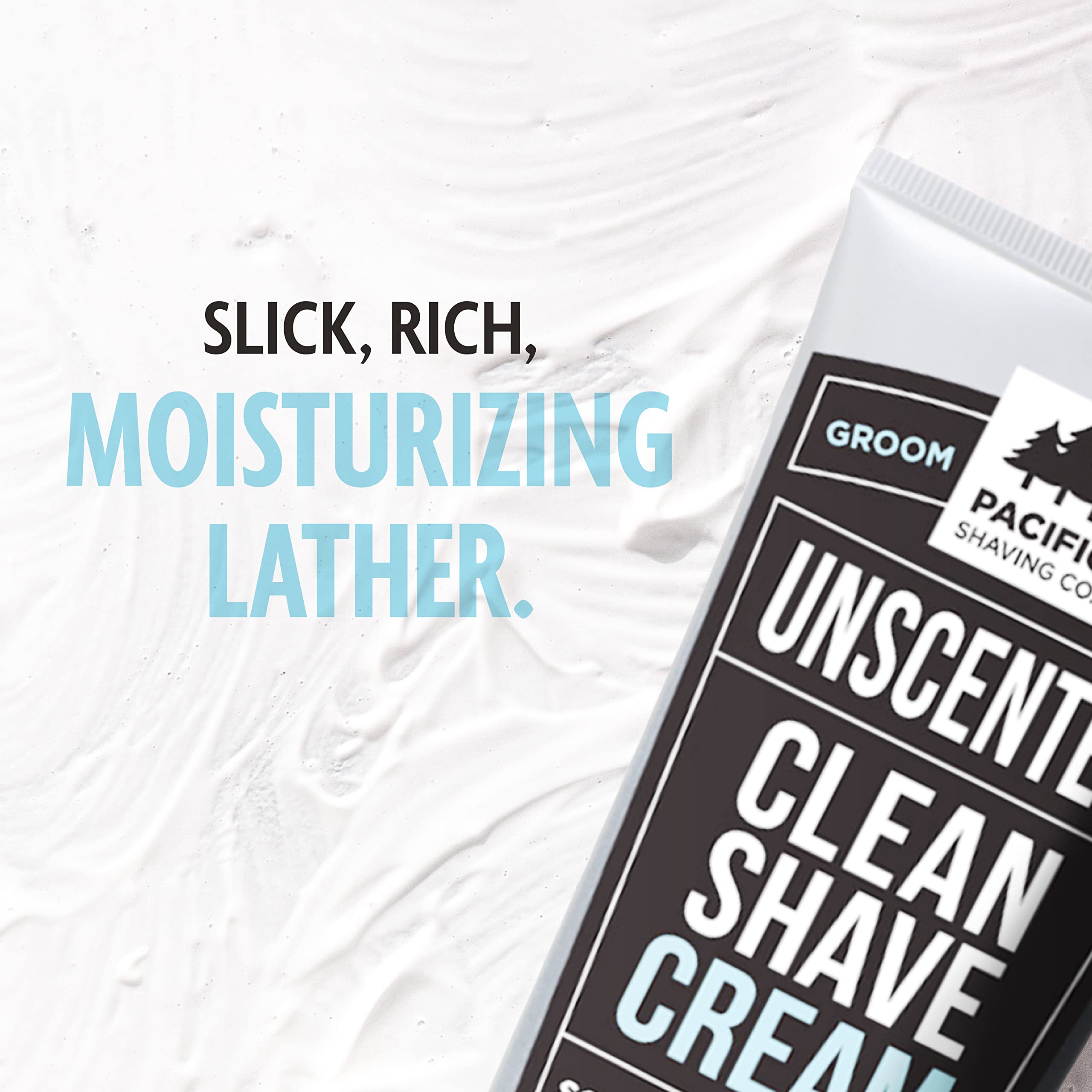 Espuma cremosa de Pacific Shaving Company para afeitado cómodo