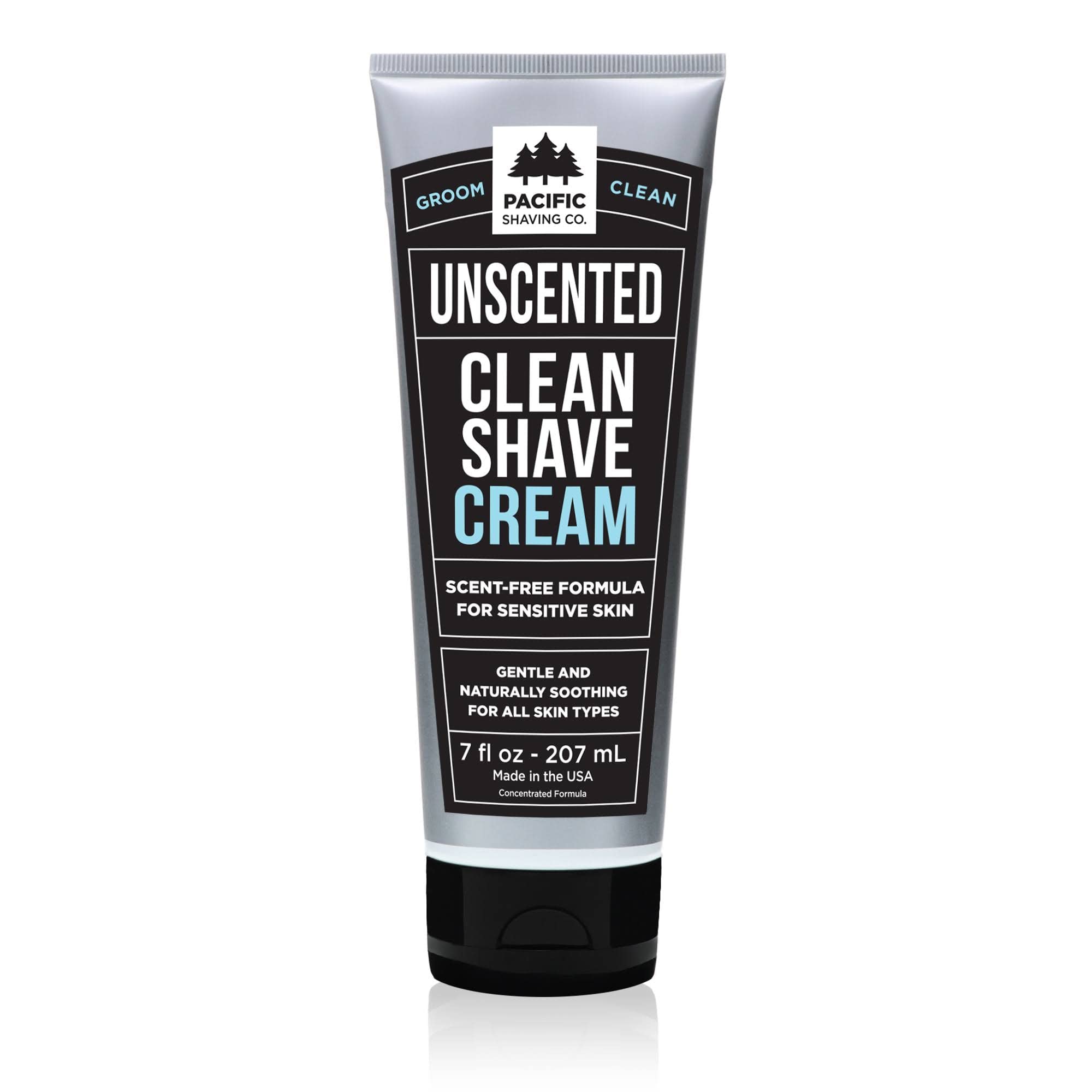 Pacific Shaving Company crema limpia de afeitar con mantequilla de karité para piel sensible