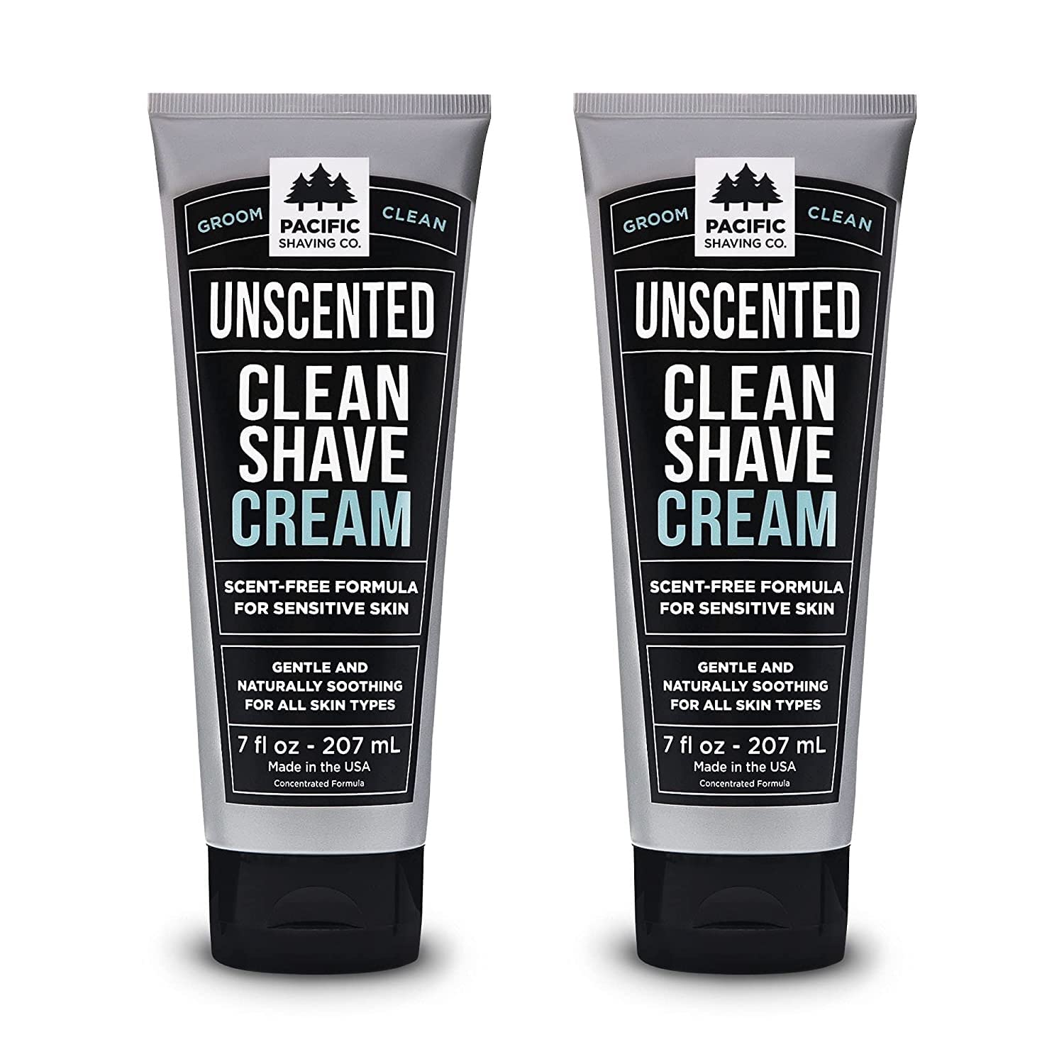 Pacific Shaving Company crema de afeitar con manteca de karité y vitamina E, hidratación suave