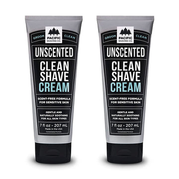 Pacific Shaving Company crema de afeitar con manteca de karité y vitamina E, hidratación suave