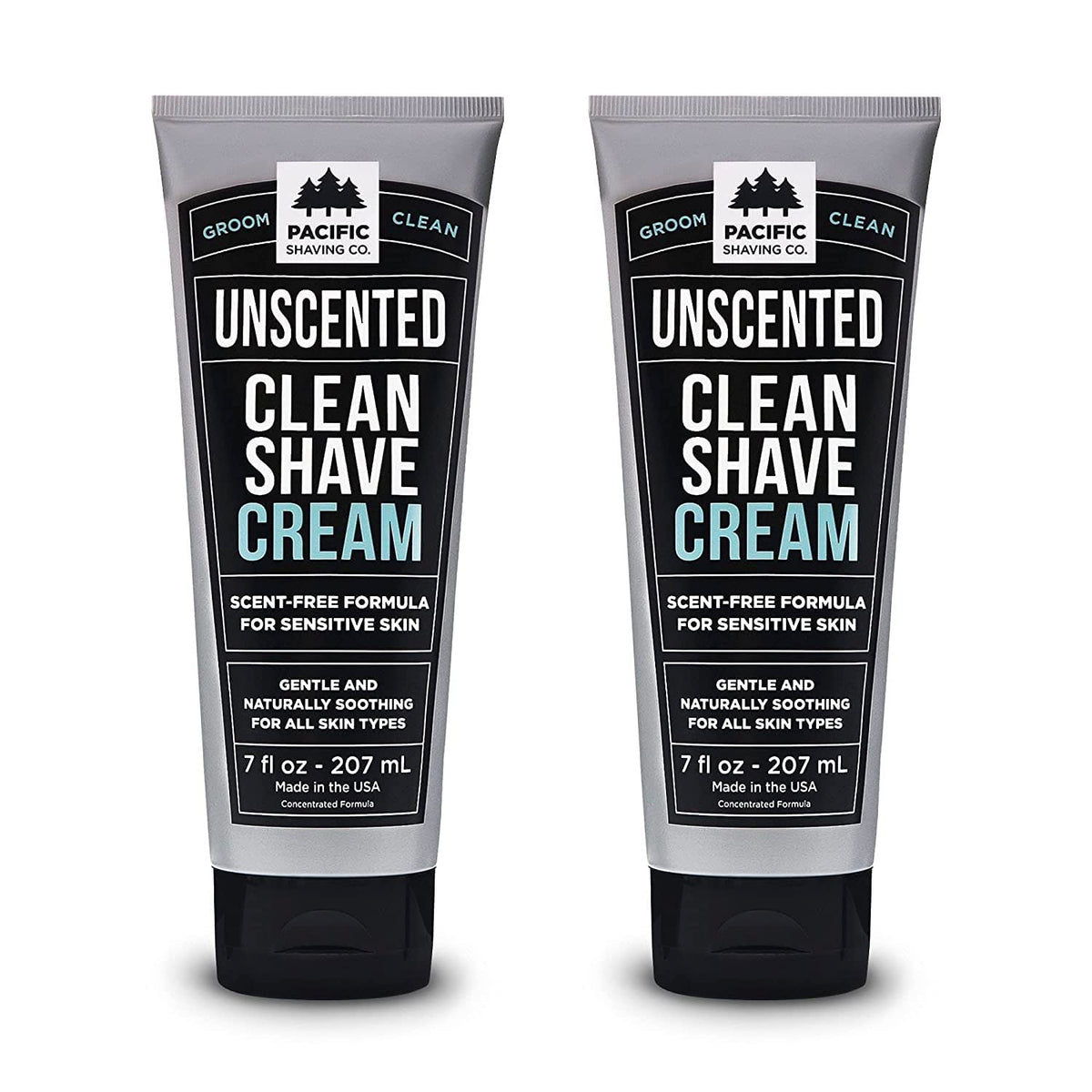 Pacific Shaving Company crema de afeitar con manteca de karité y vitamina E, hidratación suave