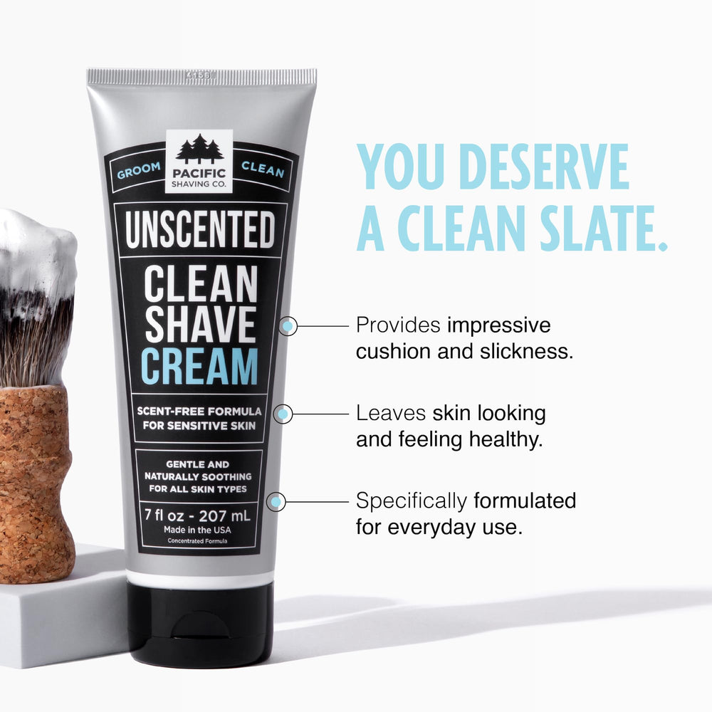 Fórmula sin perfume de Pacific Shaving Company para piel sensible