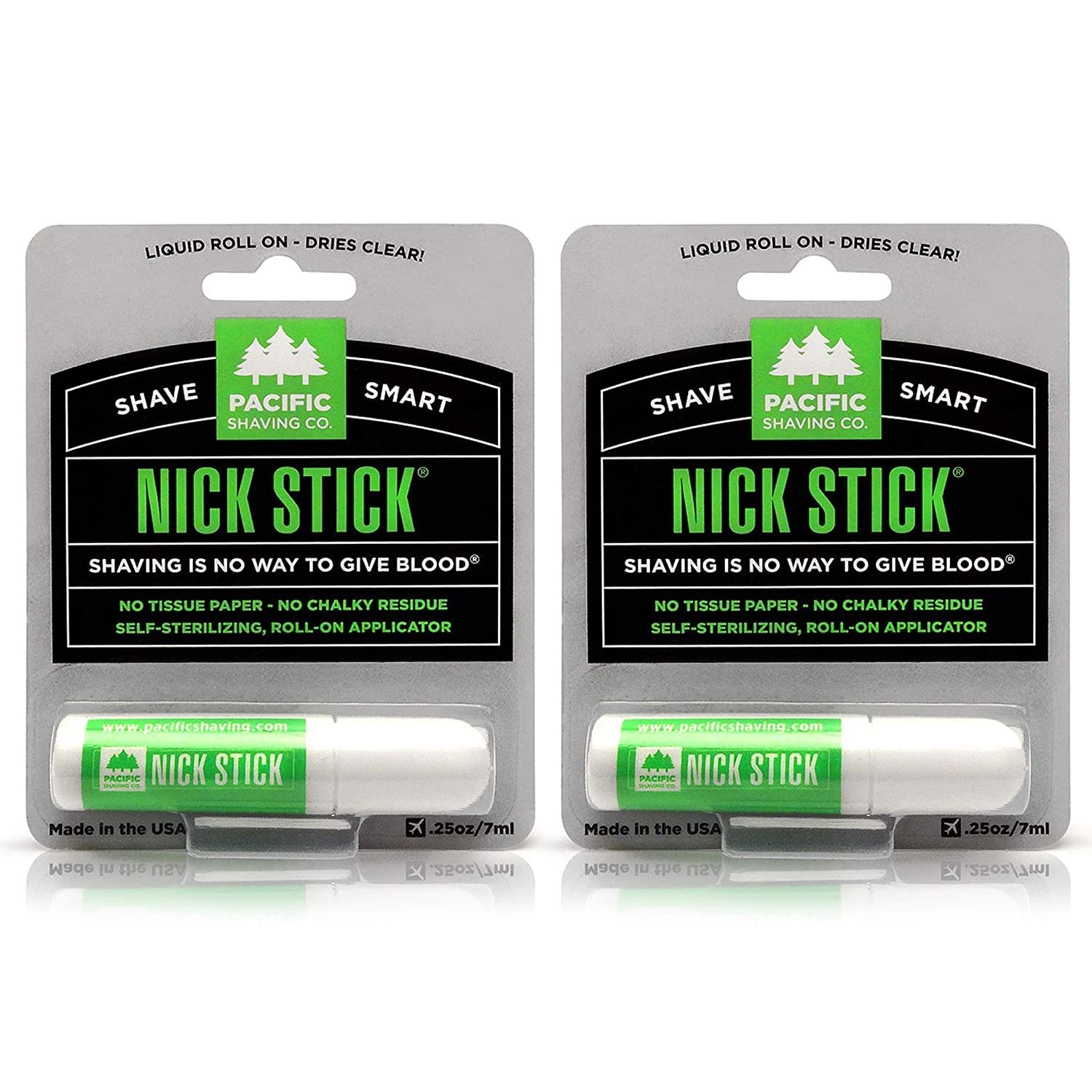 Nick Stick de Pacific Shaving, aplicador roll-on para cortes pequeños, secado rápido.