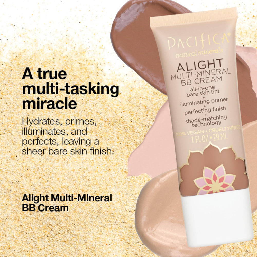 Fórmula no comedogénica de Pacifica Alight Crema BB.