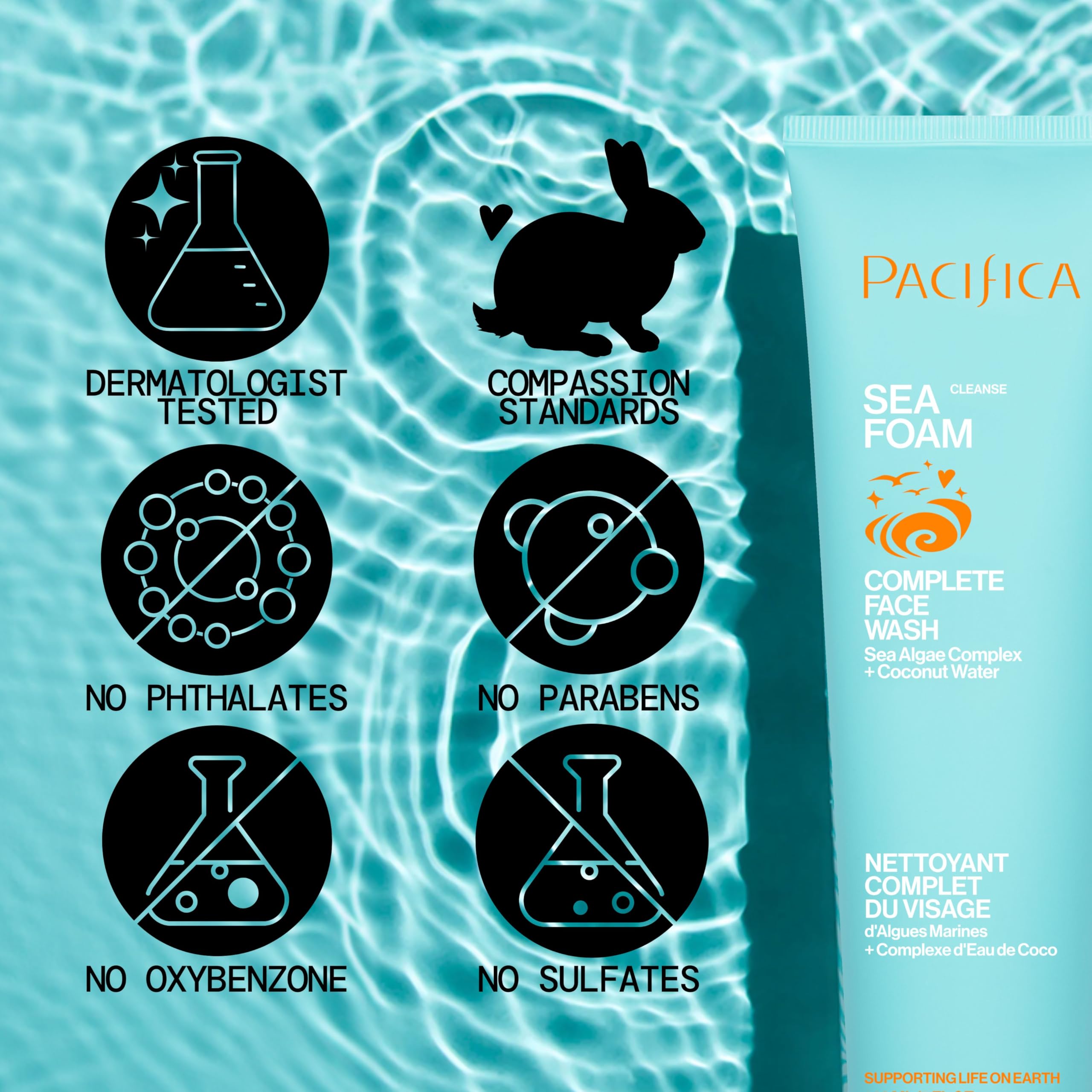 Pacifica aloe vera y aceite de coco calman y suavizan.