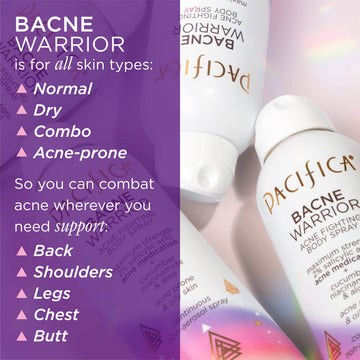 Pacifica Bacne Warrior textura-piel-mejora: sensación más suave