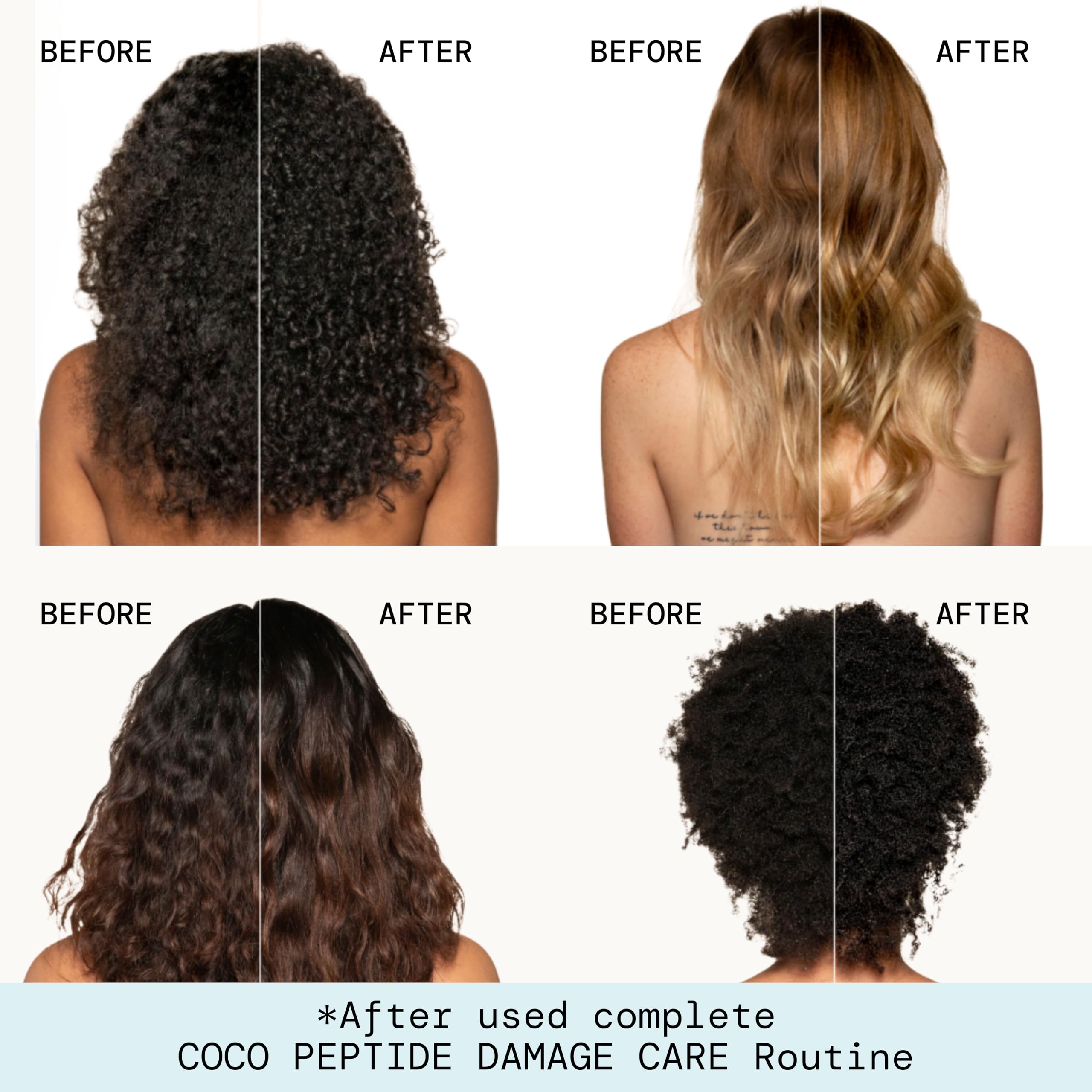 Fórmula sin enjuague Pacifica Coco Bond deja el cabello suave.