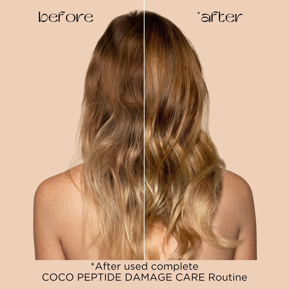 Pacifica Coco Peptide Damage Care Champú: fórmula vegana cuida el cabello sin silicona.