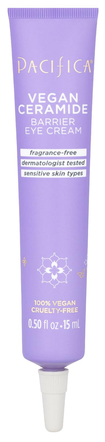 Pacifica crema-ojos-barrier-ceramidas-envase: hidratación suave para piel sensible.