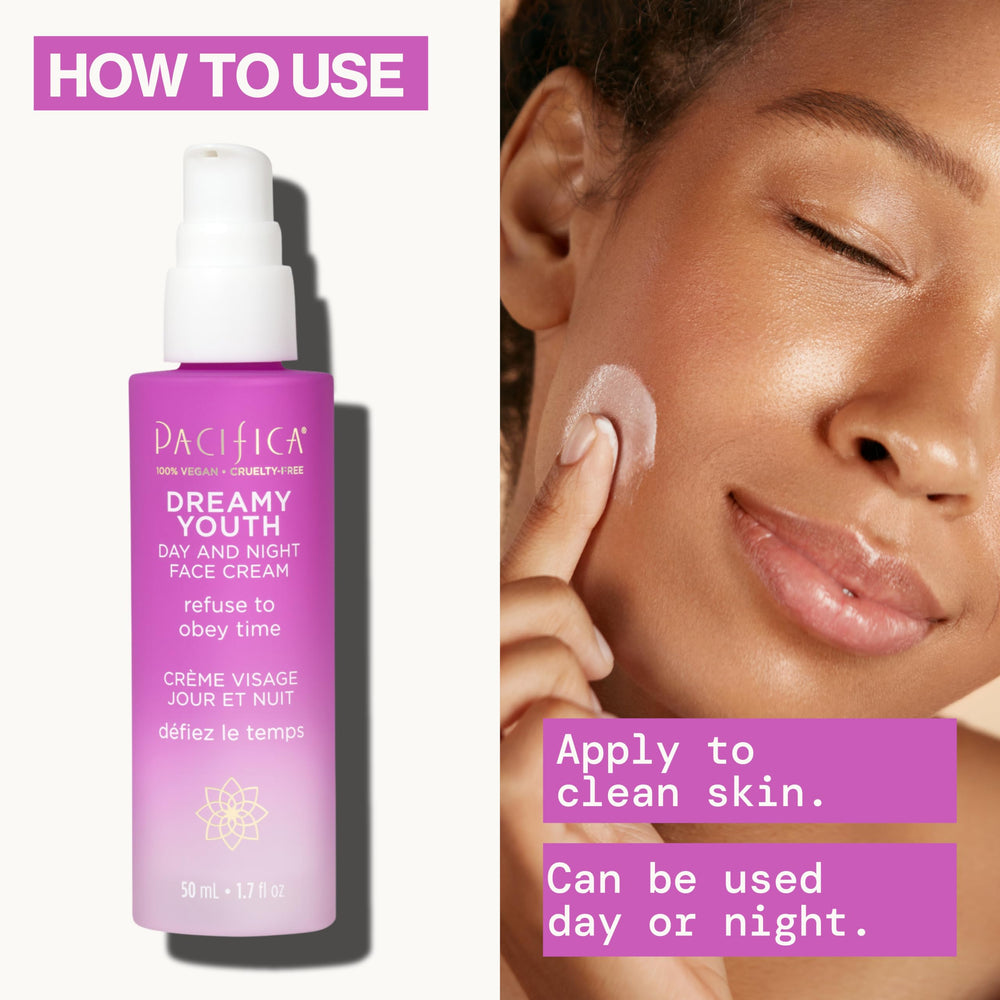 Pacifica crema facial libre de crueldad y vegana cuida la piel.