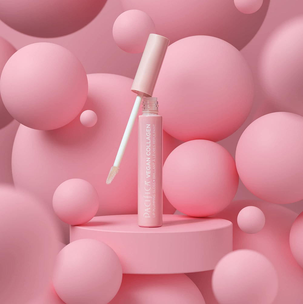 Pacifica envase vidrio reciclable voluminador labial.