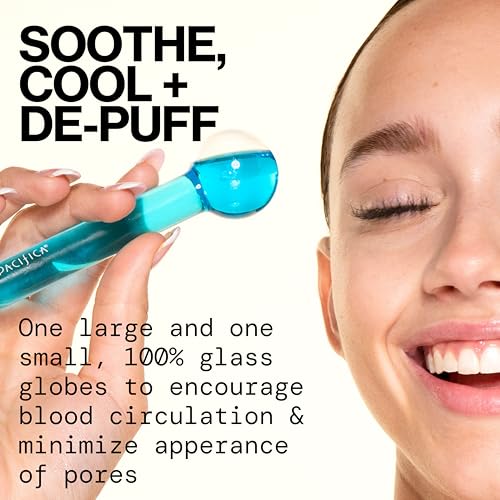 Globo criogenico Pacifica grande para rostro: reduce inflamacion y mejora tono.