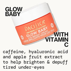 Pacifica Glow Baby Vitamina C ojos: combate sombras leves y tono más uniforme.