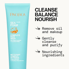 Pacifica ingredientes marinos: algas y kelp para revitalizar la piel.