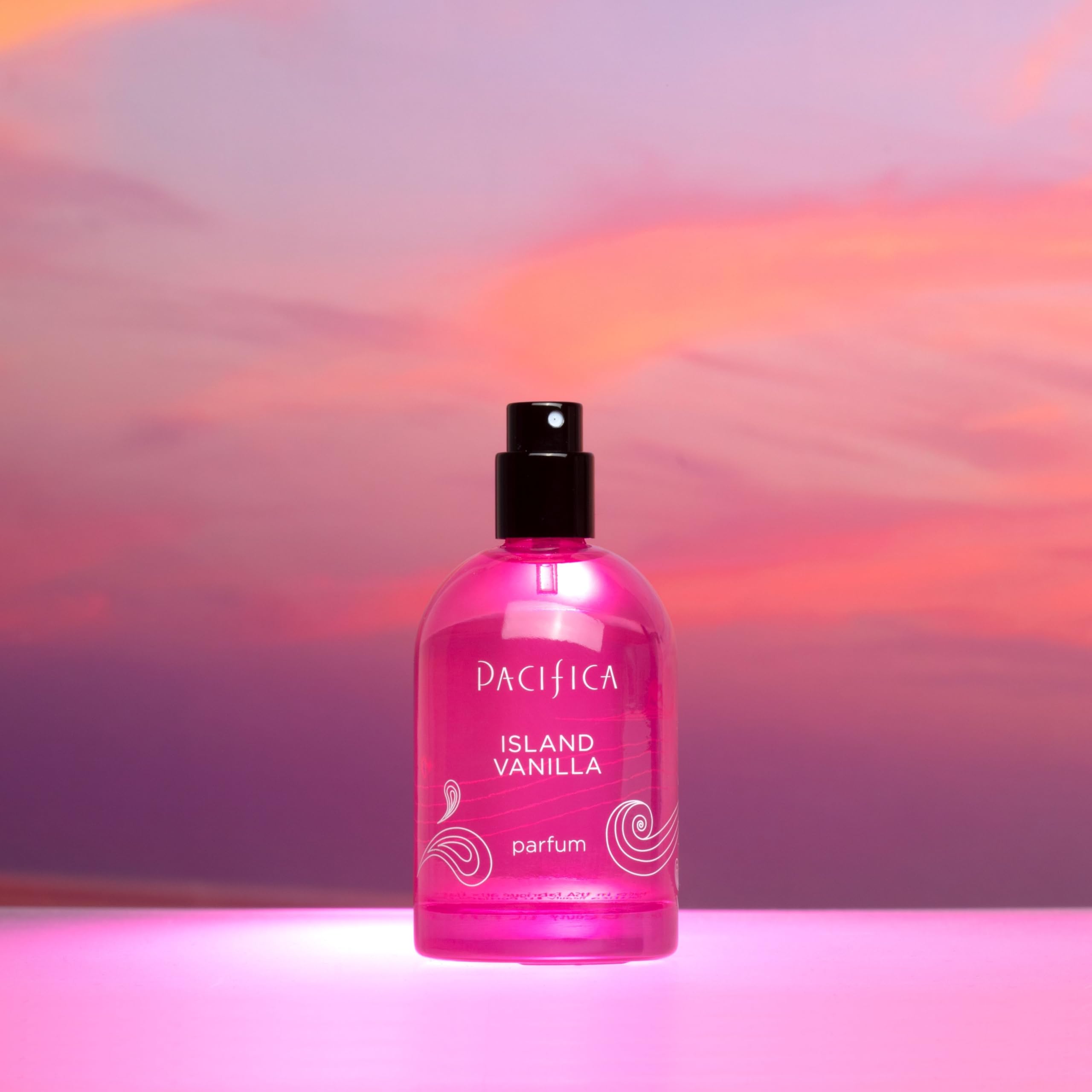 Pacifica Island Vanilla: uso diario con aroma envolvente durante todo el día.