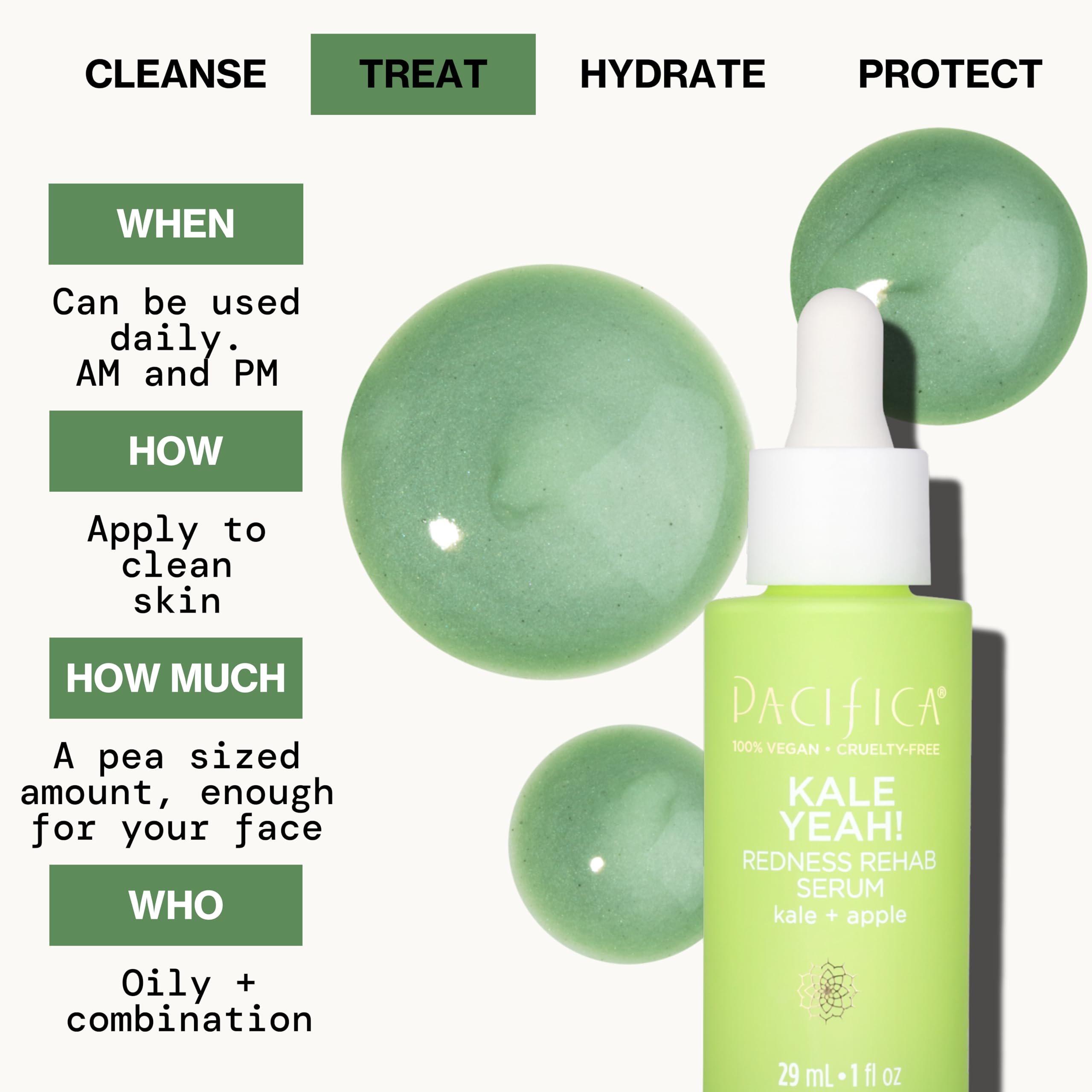 Pacifica Kale Yeah! FYG Peptidos para elasticidad y barrera cutánea.