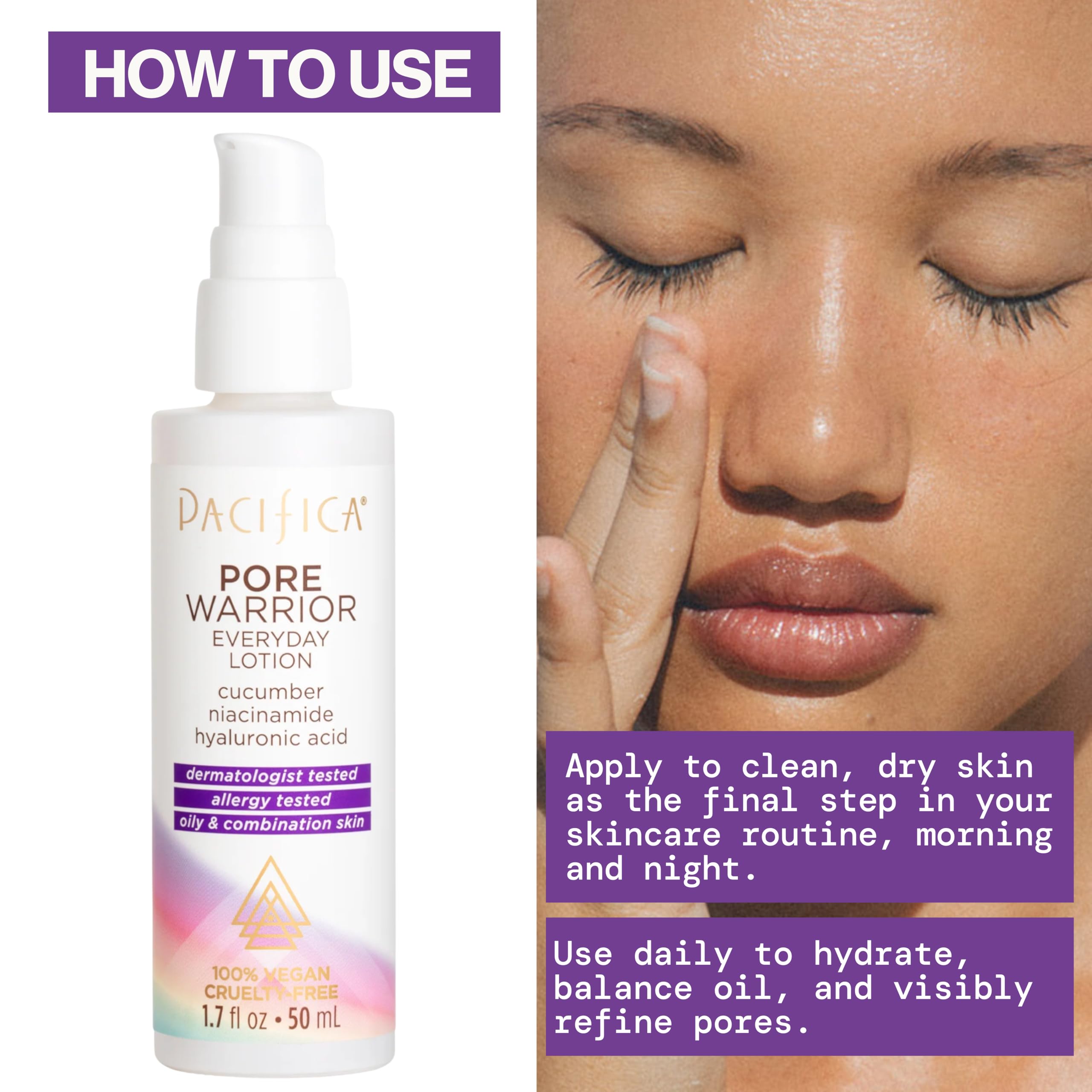Pacifica Pore Warrior: aplicación manual para rutina diaria de cuidado