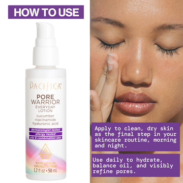 Pacifica Pore Warrior: aplicación manual para rutina diaria de cuidado
