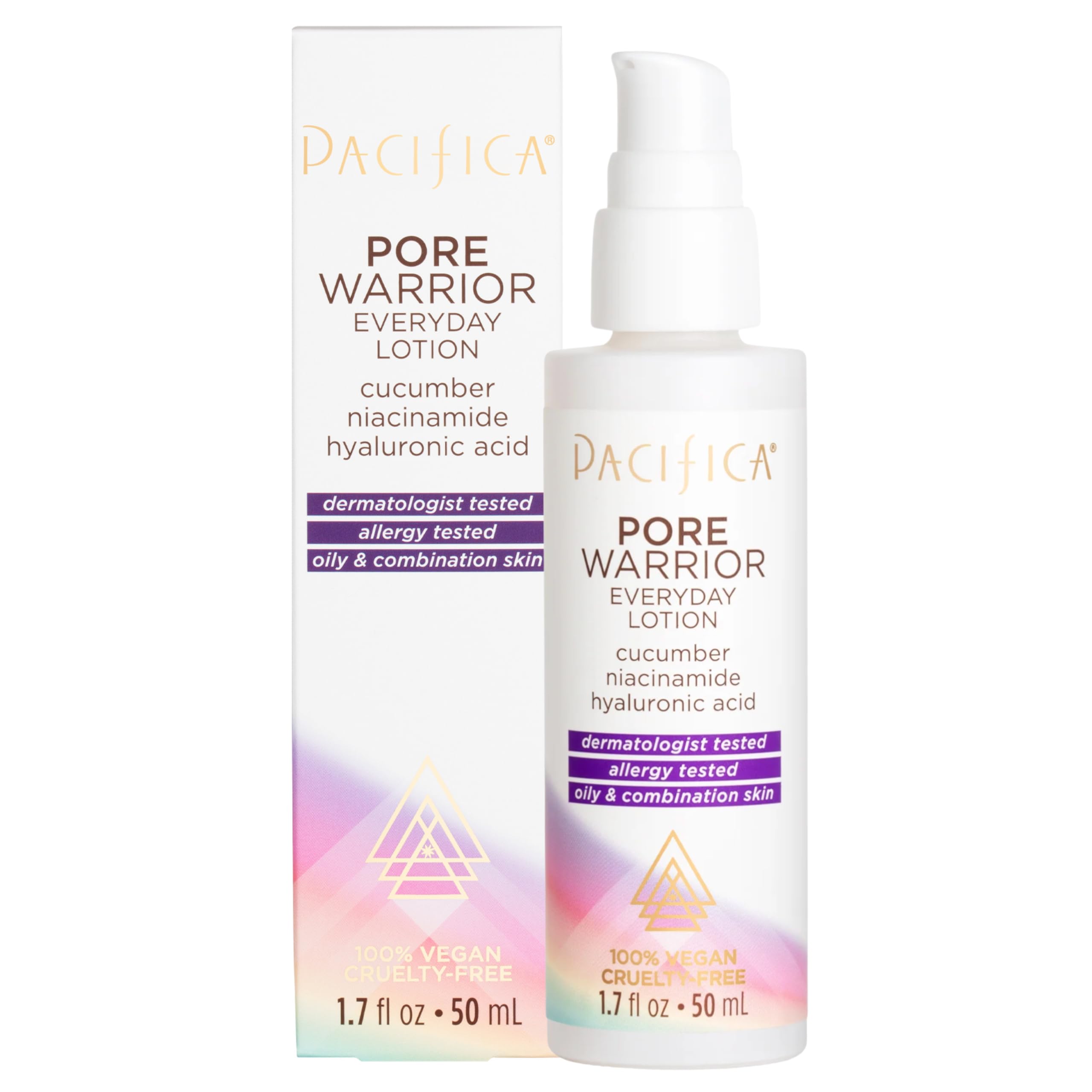 Pacifica Pore Warrior: bote diario, hidratación ligera para piel grasa