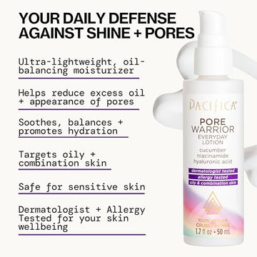 Pacifica Pore Warrior: niacinamida como ingrediente clave para equilibrio del sebo