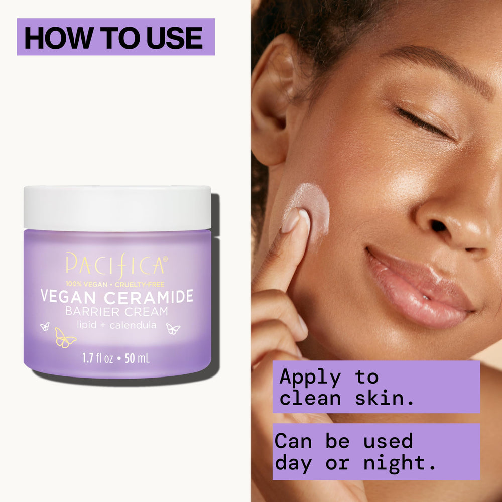 Pacifica crema dermatológicamente probada, suave para piel sensible