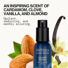 Pacifica Silver Moon spray application on skin for an everyday aroma lift