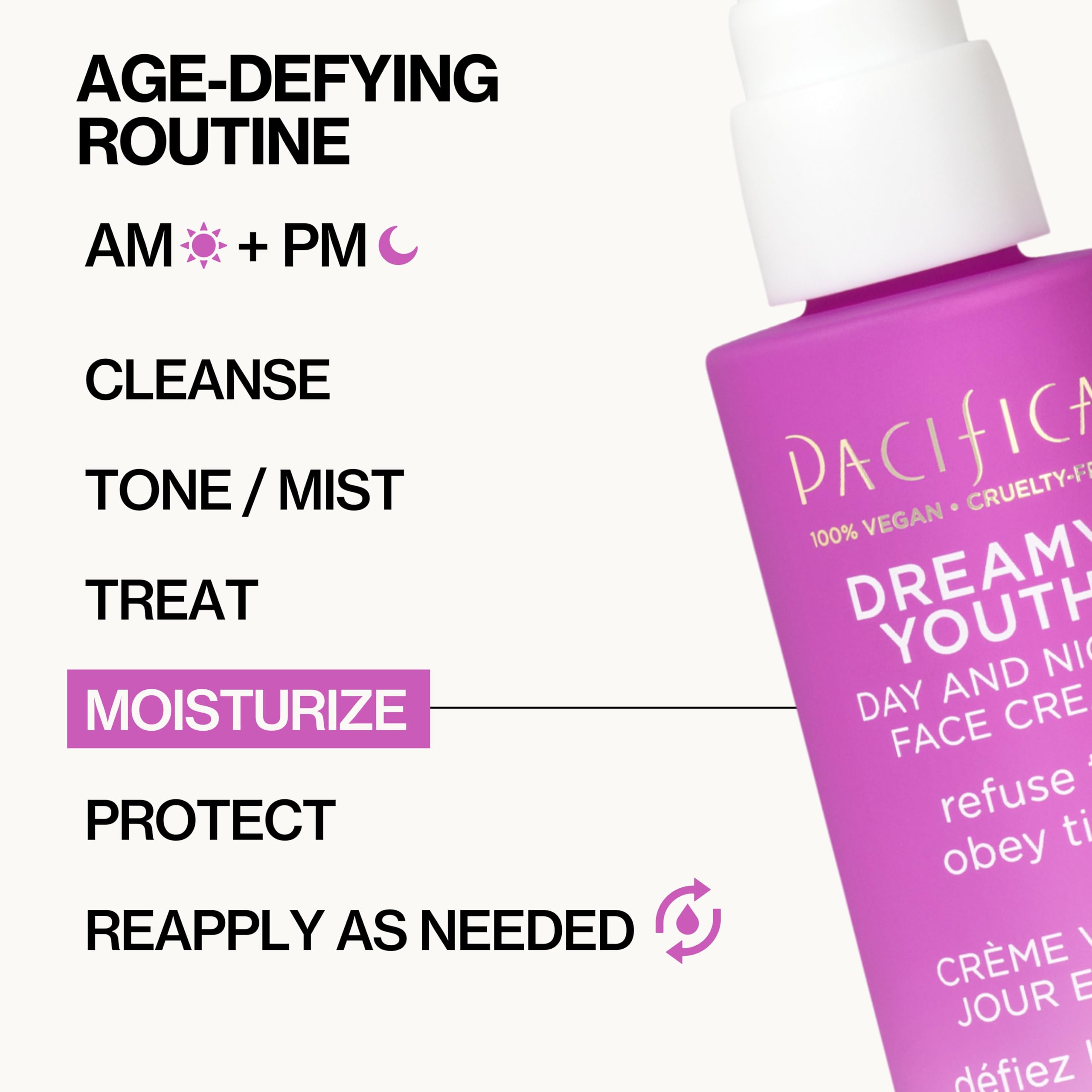 Pacifica crema facial sin-parabenos-ftalatos cuida la piel sin químicos agresivos.