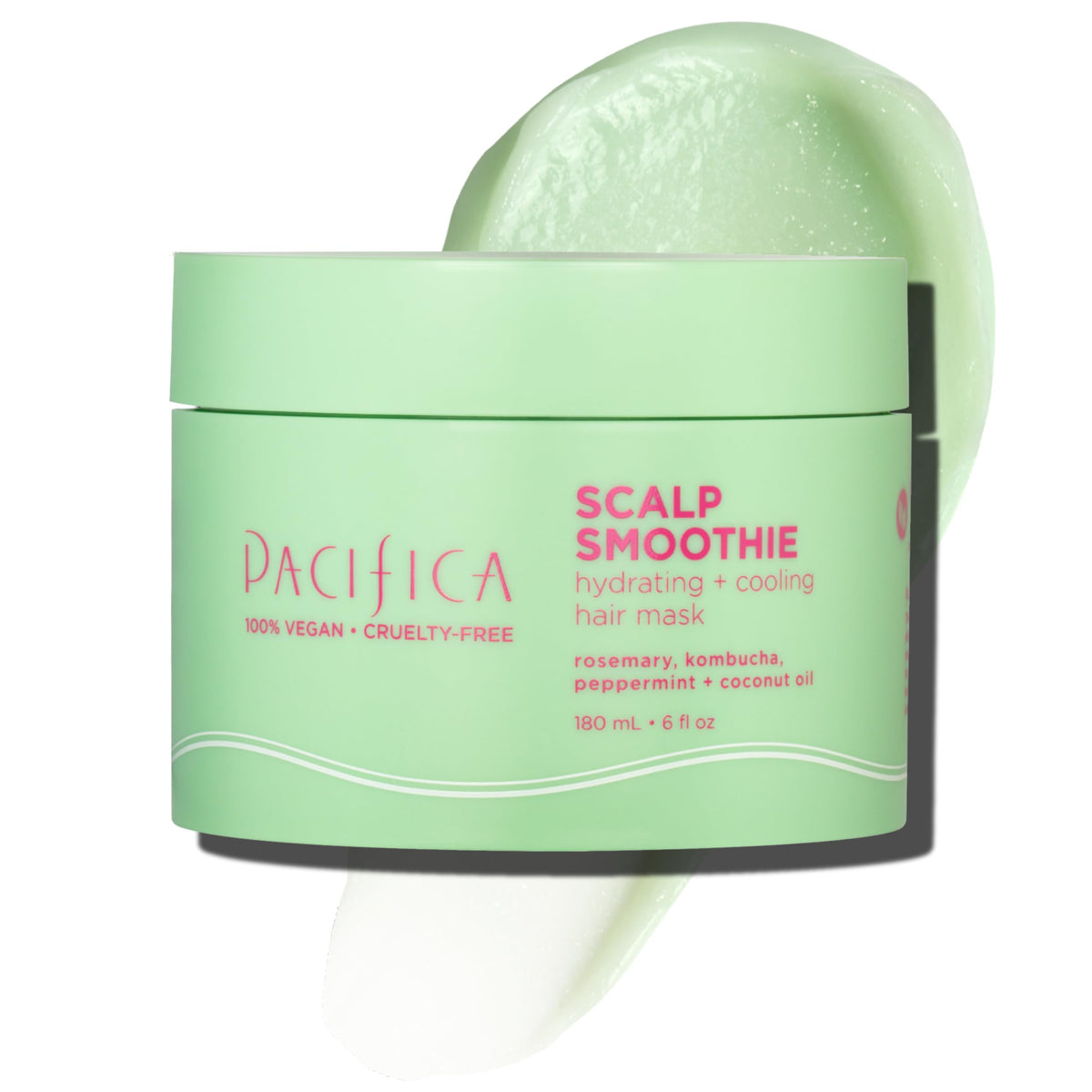 Pacifica Scalp Smoothie: bote que hidrata cuero cabelludo seco y sensible.