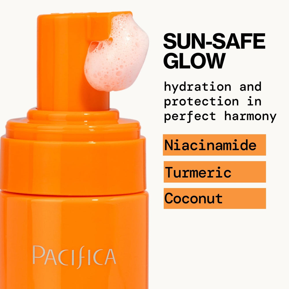 Pacifica Sun Dreams: imagen de colágeno vegano y ácido hialurónico.