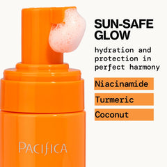Pacifica Sun Dreams: imagen de colágeno vegano y ácido hialurónico.